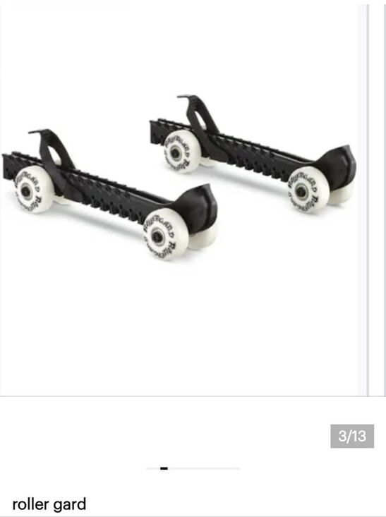roller gard Other - New Rollergard Hockey Skate Guards With Wheels Black Full Length 13.5"